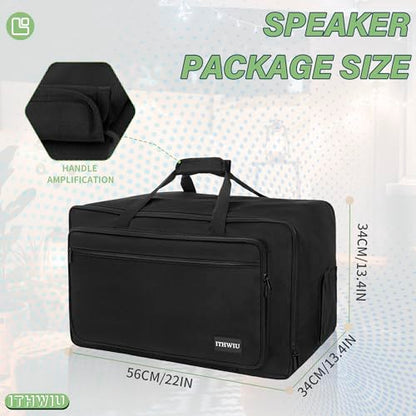 Speaker Carrying Bag for ALTO TX410 350W 10" with Thickened Sponge Heavy-Duty Speaker Tote Bag, Black - size: For ALTO TX410 10"