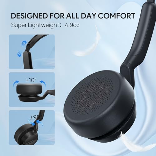 Yealink UH42 USB-C/A Wired Headset,AI Noise Cancelling Mic,in-Line Controls | Teams/Zoom Certified, Stereo Headphones,Plug & Play for Computer/Laptop/Phone,7ft Cable, Dynamic EQ, Call Center, Office,Home - color: Dual-Ear, size: USB-C/A