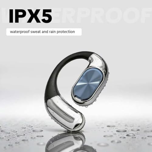 Open-Ear Headphones，360° Rotating Charging Case, Ergonomic Earhook | Bluetooth 6.0, IPX5, 60H Playtime, ENC Call Noise Reduction, Superior Sound Quality, Stable Fit for Commute & Workout