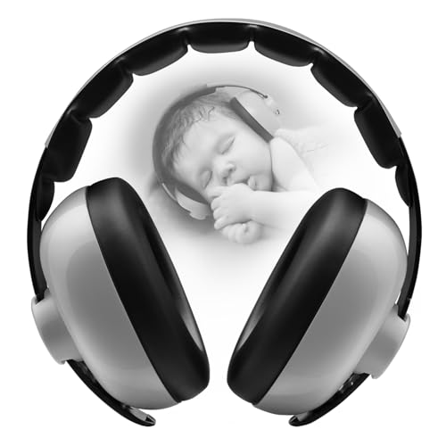 BBTKCARE Baby Ear Protection Noise Cancelling Headphones for Babies for 3 Months to 3 Years - Grey - color: Grey