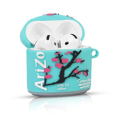 Cute Case for AirPods 4th Generation, for AirPods 4 Wireless Earbuds, XMBYGY Silicone Cartoon Charging Case Shockproof Protective Headphones Cover with Carabiner for Man Woman Teen - color: ARI