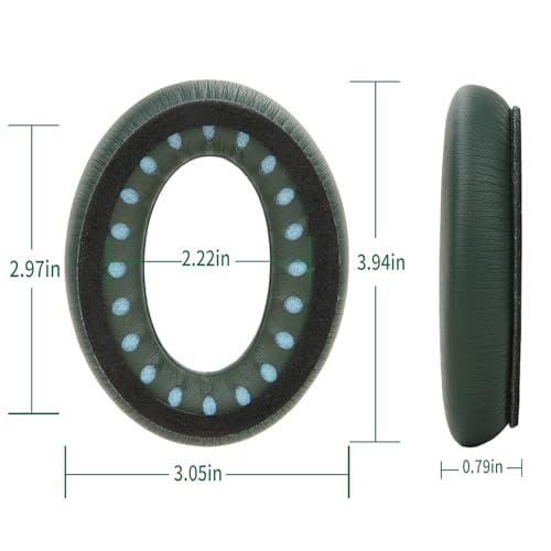 Ear Cushions for Bose QuietComfort 45 QC35 QC35ii QC25 QC15 Cushion Kit Replacement Earpads with Upgraded Memory Foam (Cypress Green) - color: QC45 Green