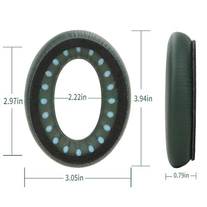 Ear Cushions for Bose QuietComfort 45 QC35 QC35ii QC25 QC15 Cushion Kit Replacement Earpads with Upgraded Memory Foam (Cypress Green) - color: QC45 Green