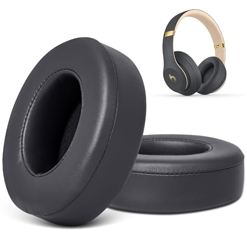 GEVO Replacement Ear Pads for Beats Studio 2 & 3 Headphones Ear Cushions - color: Dark Gray