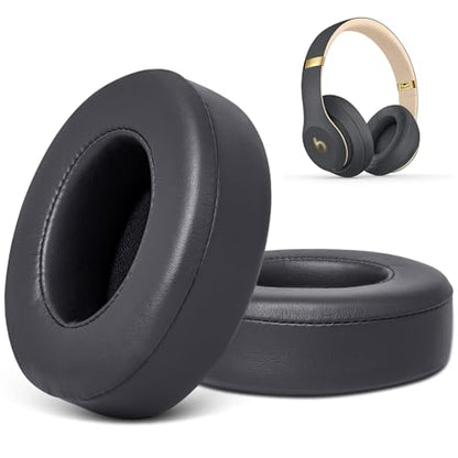 GEVO Replacement Ear Pads for Beats Studio 2 & 3 Headphones Ear Cushions - color: Dark Gray