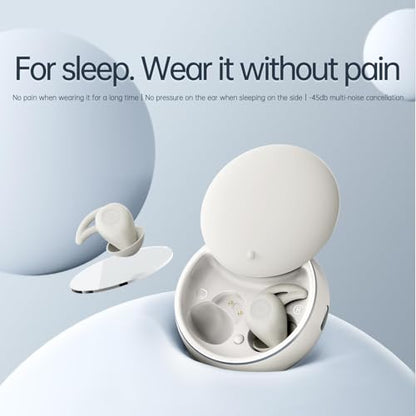 Invisible Sleep Headphones, Noise Blocking Sleep Earbuds, Compact Design for Side Sleepers, Immersive Audio Spatialized Sound (Black)