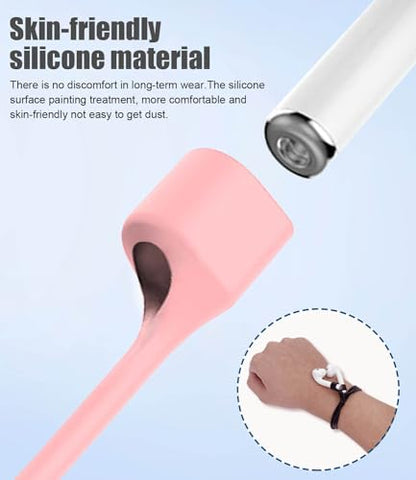 Mooyavia Ultra Strong Magnetic Anti-Lost Strap for AirPods Pro-Pink | Compatible with AirPods Pro 3/2/1 & AirPods 4/3/2/1,Soft Silicone Sport Neck Lanyard,Lenth 29.9 in - color: B3-pink