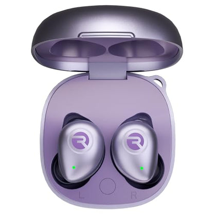 Raycon Fitness Bluetooth Wireless Earbuds + Microphone with Active Noise Canceling, Sweat & Water-Resistant Earphones, Running Headphones, Ear Buds Wireless Bluetooth 56 Hours Playtime (Purple) - color: Purple