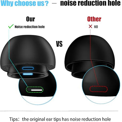 Premium Memory Foam Tips for AirPods Pro 1st&2nd Gen. No Silicone Eartips Pain. Anti-Slip Eartips. Fit in The Charging Case, 3 Pairs (Small) - size: Small