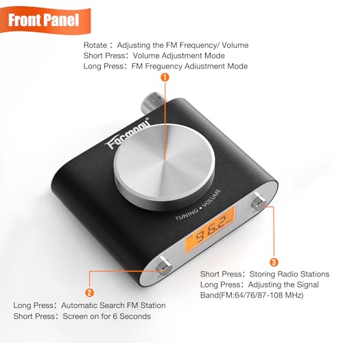 Facmogu FM Radio Receiver, Professional Si4730 Radio Receiver Mini Fm Tuner - style: FM Radio
