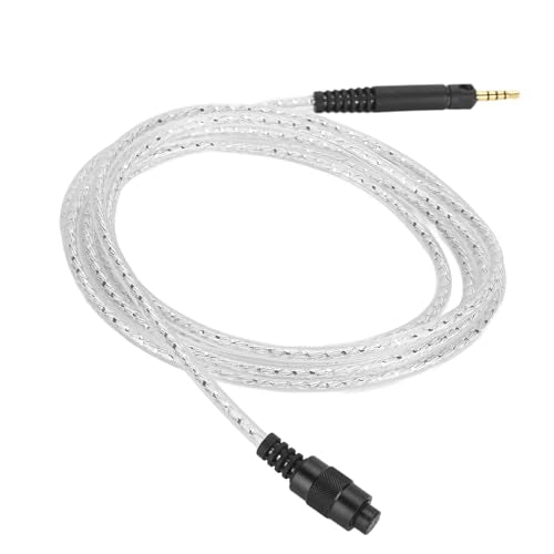 Silver Plated Detachable Headphone Replacement Cable with 2.5mm, 3.5mm, 4.4mm Plugs for HD518 HD558 HD598 HD569 HD579 HD599 — Lossless Sound, TPE Jacket, Gold - Plated C