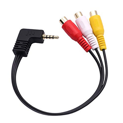3.5 mm to RCA AV Camcorder Video Cable,3.5mm Male to 3RCA Female Plug Stereo Audio Video AUX Cable for Smartphones,MP3, Tablets,Speakers,Home Theater - 3.5 Male to 3RCA Female 0.15m - size: 3.5mm Male to 3RCA Female 0.15m