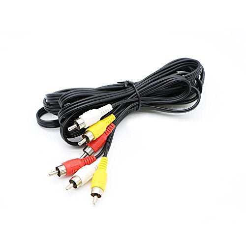 3 RCA Cable Audio Video Composite Male to Male DVD Cable (10 Feet) - size: 10 Feet