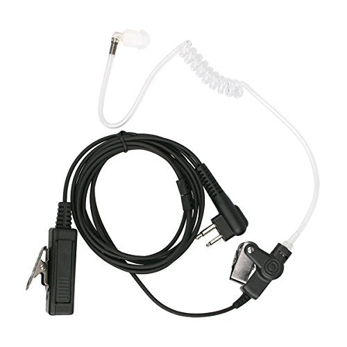 Retevis Covert Tube Walkie Talkie Earpiece with Mic, Full Size PTT(1 Pack)