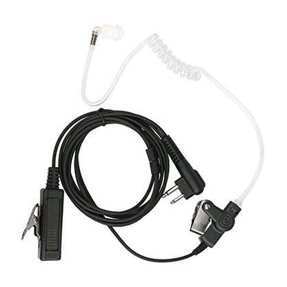 Retevis Covert Tube Walkie Talkie Earpiece with Mic, Full Size PTT(1 Pack)