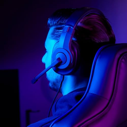 uRage Micro Gaming Headset (Over-Ear Gamer Headset, DTS X Certified, Micro Flip to Mute, Removable USB-A Uflex Cable, Optimised PC and PS5 Headset Microphone) Black