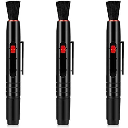 Frienda 3 Pcs Lens Cleaning Pen Brush for Camera Telescope Optics Screen | Dual-ended Soft Brush Tip, Removes Dust and Fingerprints, for Slr Cameras Binoculars Spotting Scopes Rangefinders Monoculars