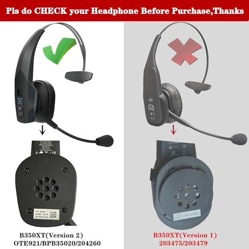 Replacement Earpads for BlueParrott B350 XT B350XT Noise Canceling Headset