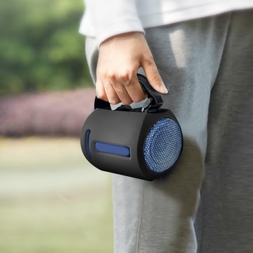 Silicone Cover for Sony Speaker,Travel Protective Silicone Case Cover for Sony SRS-XB13 Portable Bluetooth Speaker Sleeve Cover (Black)