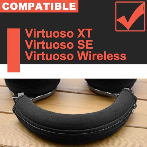 Protective Headband Cover for Corsair Virtuoso Wireless, XT, and SE Gaming Headsets - Machine Washable, No More Flaking Leather (Black)