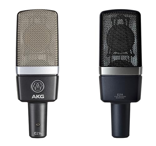 AKG Pro Audio C214 Professional Large-Diaphragm Condenser Microphone, Matched Pair, C214 Pair - style: C214 Pair