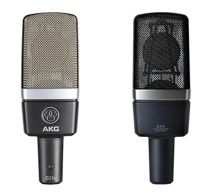 AKG Pro Audio C214 Professional Large-Diaphragm Condenser Microphone, Matched Pair, C214 Pair - style: C214 Pair
