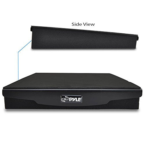 Pyle Speaker Isolation Pads - 7.5 x 9.1 x 2.3 inches - Acoustic Noise Isolation Platform - Foam Riser Recoil Stabilizer with Rubber Base for Studio Monitor, Subwoofer, Loudspeaker - PSIO4 - size: 7.5" x 9.1" (Single)
