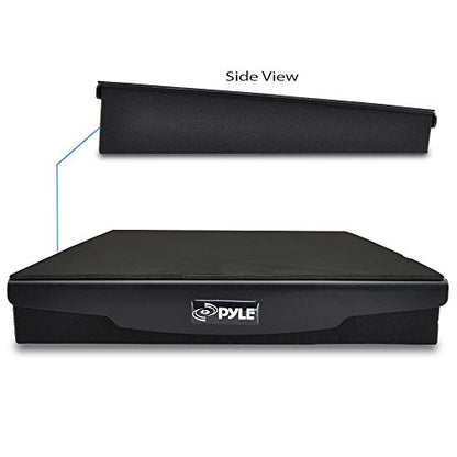 Pyle Speaker Isolation Pads - 7.5 x 9.1 x 2.3 inches - Acoustic Noise Isolation Platform - Foam Riser Recoil Stabilizer with Rubber Base for Studio Monitor, Subwoofer, Loudspeaker - PSIO4 - size: 7.5" x 9.1" (Single)