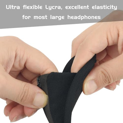 Universal Replacement Headband Cushion Pad Cover Protector Compatible with ATH M50X, QC 35i/35ii, QC25, Solo 2/Solo 3, Studio 2/3 Headphones (Black) - color: Black