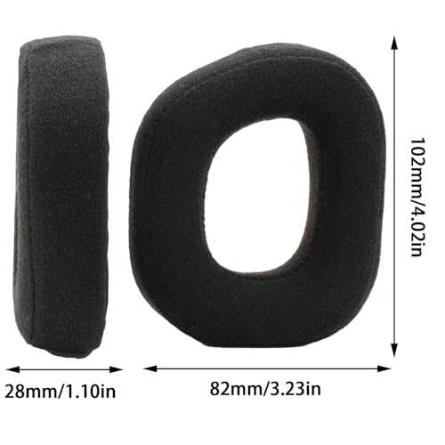 Replacement Ear Pads for Corsair HS80 RGB Wireless Headphones - Black