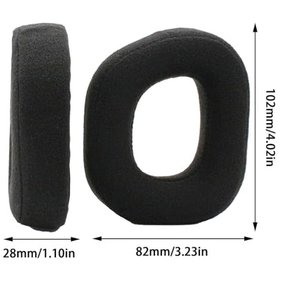 Replacement Ear Pads for Corsair HS80 RGB Wireless Headphones - Black