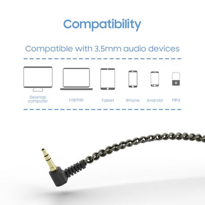 BASN SC100 IEM Silver-Plated MMCX Cable, 150cm OFC Wired Cable for in-Ear Monitors - Compatible with BASN Bsinger, Bmaster Series (SC100-MMCX-Black) - color: SC Black