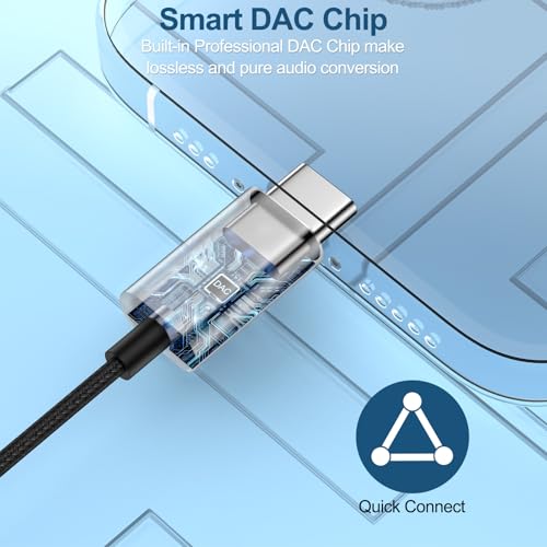 유선 헤드폰 타입 C 케이블 헤드폰 USB C 이어폰 안드로이드 삼성 갤럭시 A26/A57/A37/A56/A36/A17/A16/S26 울트라/S26+/S25FE/S25 울트라/S24/S23, 타입 C 이어버드 이어 플러그 아이폰 17 16 프로 맥스용