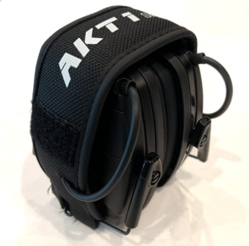 Cadre Low-Profile Electronic Sound Amplification Slim Safety Earmuff, For Range, Mowing, Construction, Work Shops, NRR 22dB
