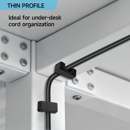 10 Pack Magnetic Cord Holder, Strong Magnet Cable Clips, Cable Holder | Magnet Wire Management for Office, Under Desk, Nightstand, Car, Kitchen, Reusable Desk Cable Organizers
