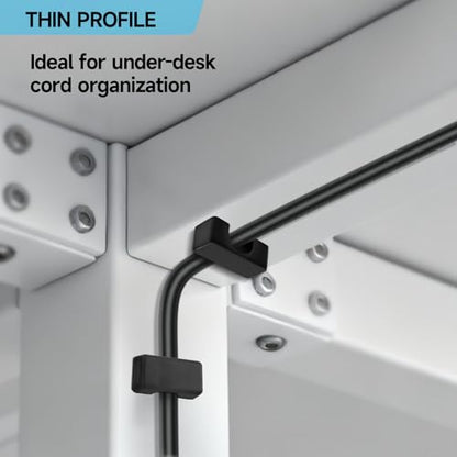 10 Pack Magnetic Cord Holder, Strong Magnet Cable Clips, Cable Holder | Magnet Wire Management for Office, Under Desk, Nightstand, Car, Kitchen, Reusable Desk Cable Organizers