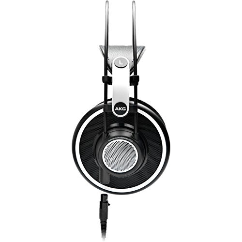 AKG Pro Audio 2458X00190 (K702) Over-Ear, Open-Back, Flat-Wire, Reference Studio Headphones,Black
