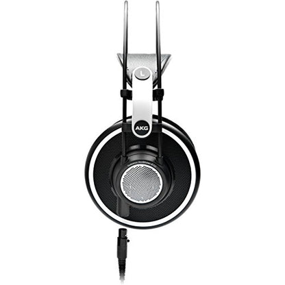 AKG Pro Audio 2458X00190 (K702) Over-Ear, Open-Back, Flat-Wire, Reference Studio Headphones,Black