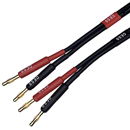 CNCESS Banana Male to Female Extension Cable, 3 ft, 2-Pack - size: 3 Feet