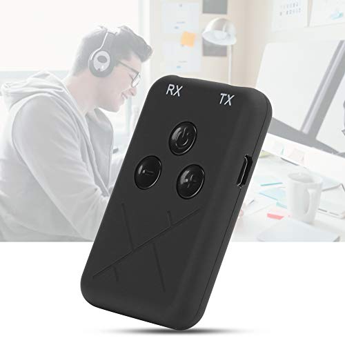 2 in 1 Bluetooth Audio Transmitter Receiver, Bluetooth 5.0 Wireless Adapter with Low Latency A2DP Stereo, Dual Stream Multipoint Connection