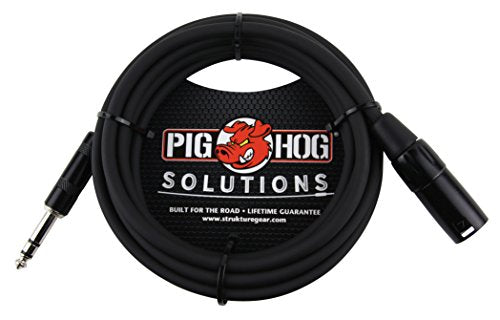 Pig Hog PX-TMXM25 1/4" TRS to XLR Balance Adaptor Cable, 25 Feet - size: 25 ft