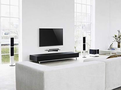 TechOrbits Glass Wall Shelf – Wall Mount Shelf for DVD Multi Media Components – Floating Entertainment Console