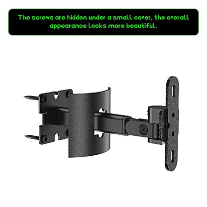 Wall and Ceiling Mount for Bose 161, 151 SE Environmental Speakers, Multiple Tilt & Swivel Adjustable Mounting Bracket Compatible with Bose Model 100 Speakers, Single Black - color: Black