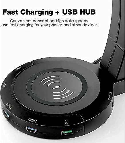 Headphone Stand Headset Stand Headphone Stand with Wireless Charger, Gaming Hanger Rack with USB2.0/3.0 Charging Headphone Stand for Desk (Color : Usb3.0) - color: Usb3.0