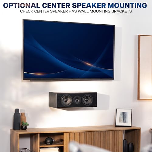 VIVO Black Steel Universal Soundbar Wall Mount, Mount-ESB1 | Universal L Brackets, Adjustable Extending Speaker Arm Holders, Swivel Arm Design