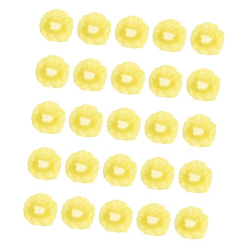 Ipetboom 200 Pcs Disposable Yellow Non-woven Microphone Blowout Covers, Saliva Protective Mic Accessories for Ktv Singing and Handheld Microphones