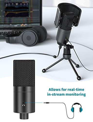 FIFINE K683A USB Desktop PC Microphone for Recording Streaming