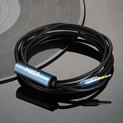 1/4 to 3.5mm Headphone Adapter 16 FT TRS 6.35mm Female to 3.5mm Male | 1/8 to 1/4 Stereo Audio Jack Adapter for Guitar Amplifier, Piano, Home Theater, Speaker, Phone, Laptop, Headphone - color: Blue, size: 16 FT