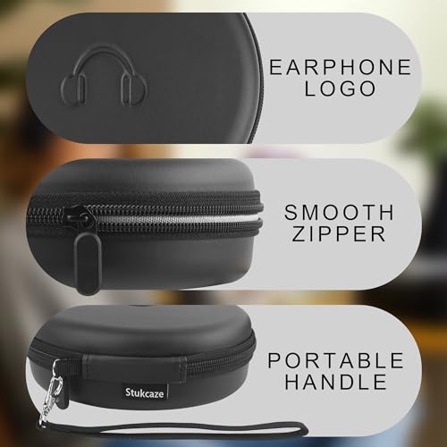 Hard Headphone Case for JBL Tune 510BT / 520BT Over-Ear Headphones, Black - color: BLACK