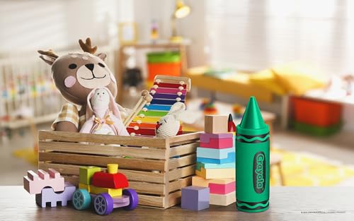 Crayola Kids Crayon Speakers Bluetooth, Portable Bluetooth Speakers | 20W Peak Power HD Sound, Mini Bluetooth Speaker Wireless with TWS Pairing BT 5.3, FM Radio Home/Party/Outdoor/Travel - color: Green